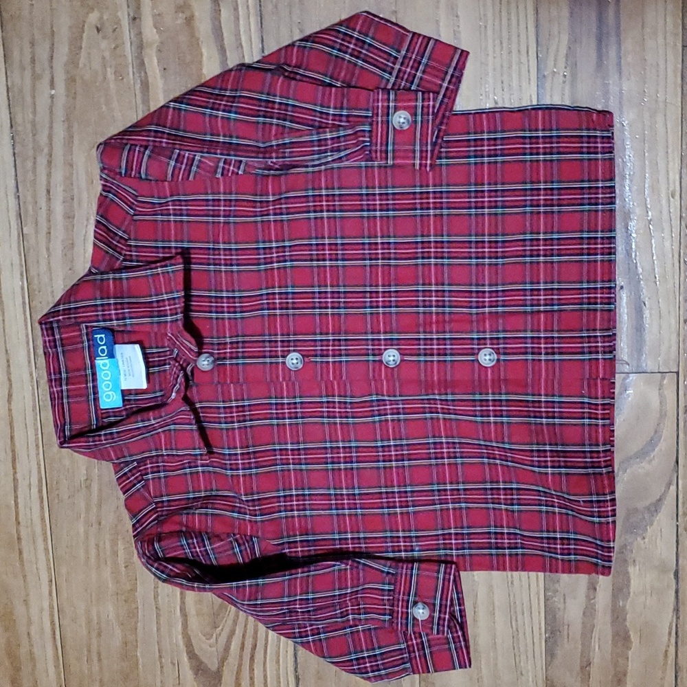 Goodlad christmas plaid button down